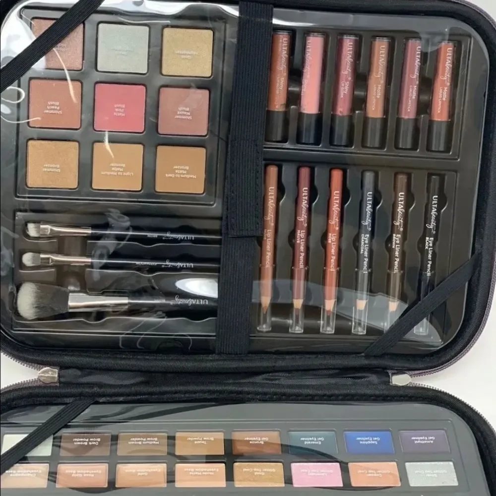 Ulta Beauty On The Go 93 Piece Collection.  New.  Purple Glitter Case.
